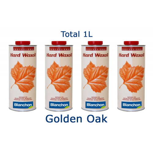 Blanchon HARD WAXOIL (hardwax) 1 ltr (four 0.25 ltr cans) GOLDEN OAK 04121151 (BL)